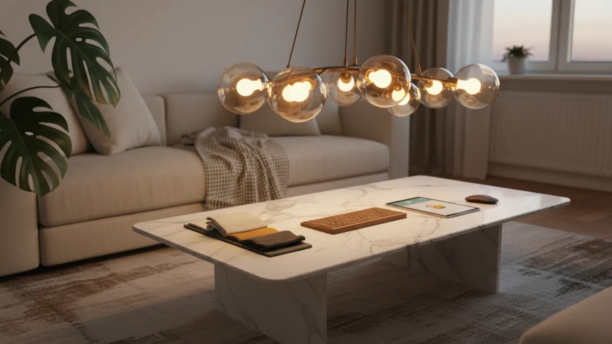 Quel lustre tendance salon choisir en 2026 ? Nos conseils