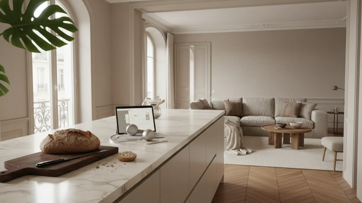 Cuisine ouverte sur salon : réussir son aménagement en 2026