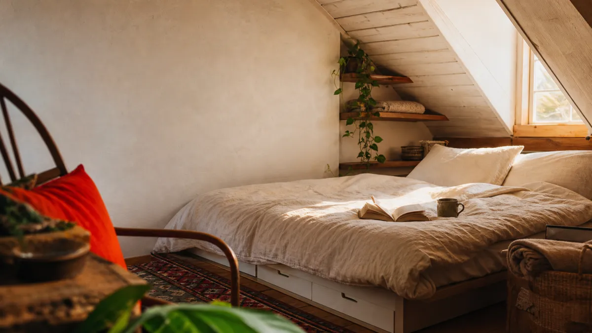 Chambre sous comble très bas : 5 idées pour gagner de l'espace